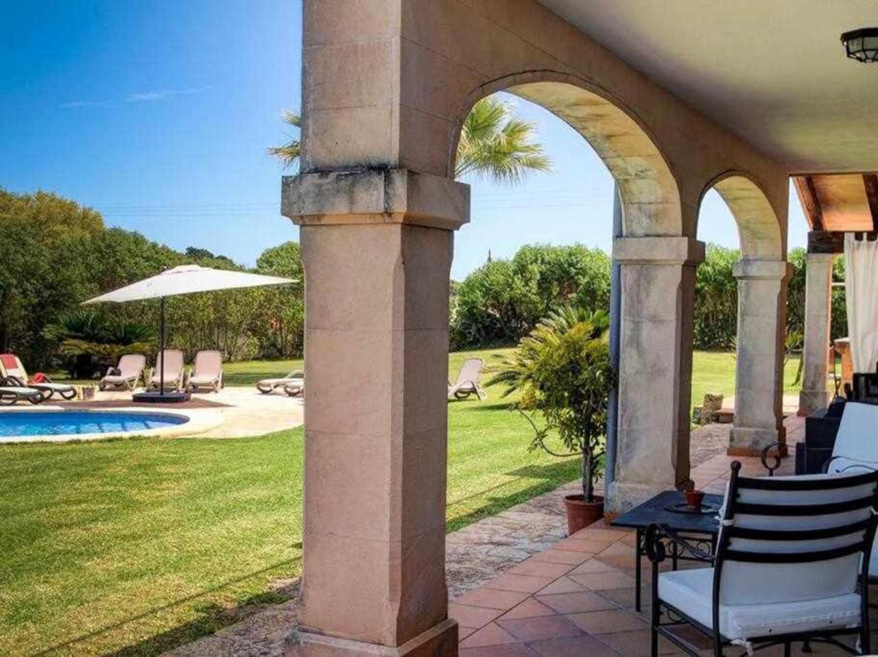 Ciclismo Y Golf Junto A La Playa Finca Son Sant Marti Gran Villa Muro Esterno foto
